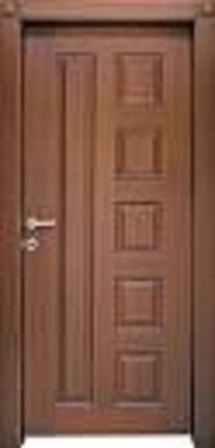 Brown Long Lasting High Strength Attractive Plain Finished Wooden Door For Interior