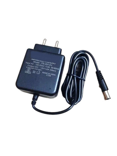 0.5 Ampere 12 Voltage Rubber And Plastic Body AC DC Adapter For Charging Use - Material: Rubber & Plastic, Dimensions: 3.0x2.0x1.4 Inch, Color: Black, Protection Level: IP54, Outputs: 110V-240V