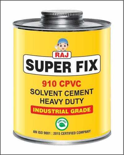 Super Fix CPVC Heavy Duty Solvent Cement - Yellow, ISO 9001:2015 Certified | Ideal for Pipe Joining Applications