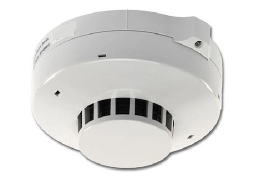 White 12 To 24 V Automatically Sense Polystyrene Plastic Temperature Smoke Detector For Use 