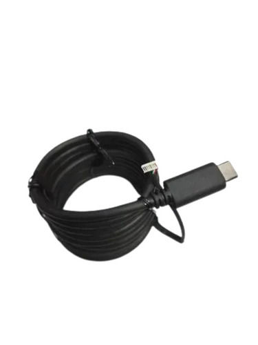 Black Easy To Use Light Weight Plastic Rubber Usb Type C-Cable For Android System