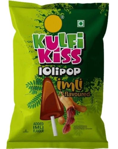 Eggless Solid Sour Imli Flavor Candy Kulfi Kiss Lollipop