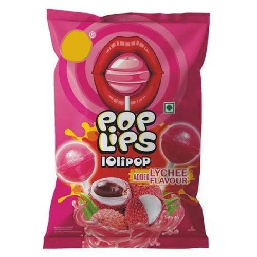 15-20 Gm Solid Eggless Ball Poplips Lolipop Strawberry Flavor  Pack Size: Box