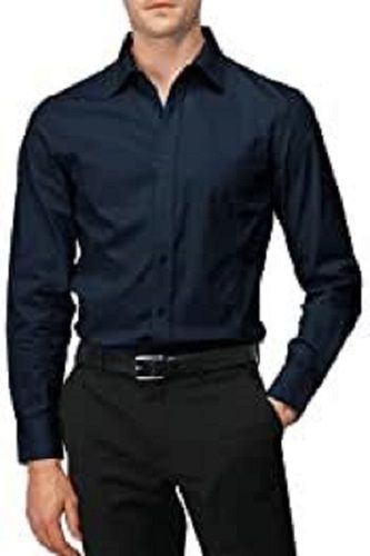 Cotton Black Formal Pant And Shirt Pleated Trousers Office Wear