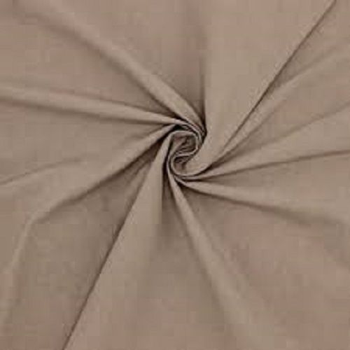 Light In Weight Durable 60 Meter Length Brown Plain 100% Pure Cotton Fabric