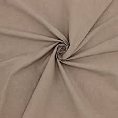 100%Cotton Light In Weight Durable 60 Meter Length Brown Plain 100% Pure Cotton Fabric