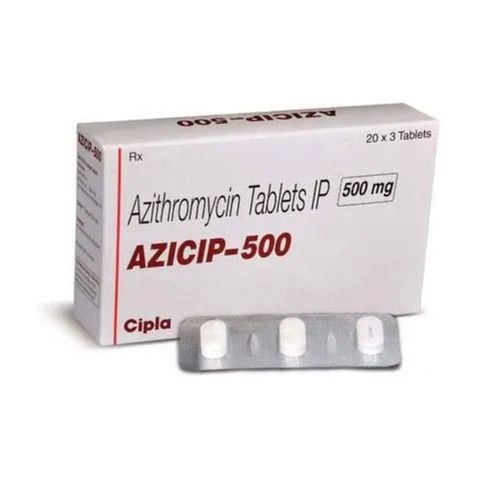 Standard Grade Macrolide Antibiotics Oval Film Coated Azithromycin Tablet