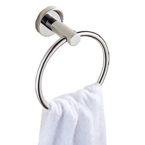 Glossy Finish Corrosion Resistant Stainless Steel Bathroom Towel Holder