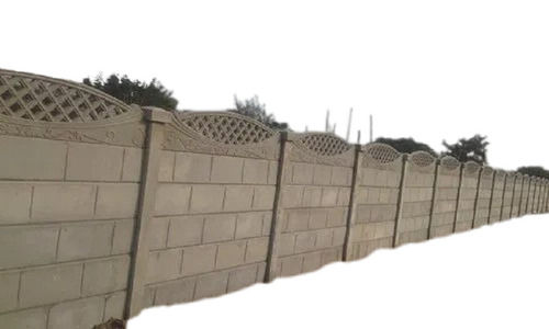 Heavy-Duty Rectangular Plain Cement Concrete Precast Compound Wall