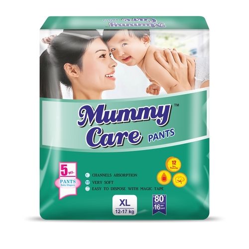 Pure Cotton Material Mummy Care Xl Size Baby Diapers