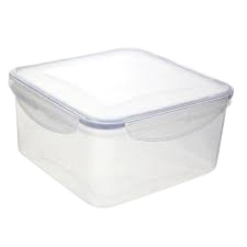 Square Shape White Recyclable Transparent Plastic Box Size: Standard