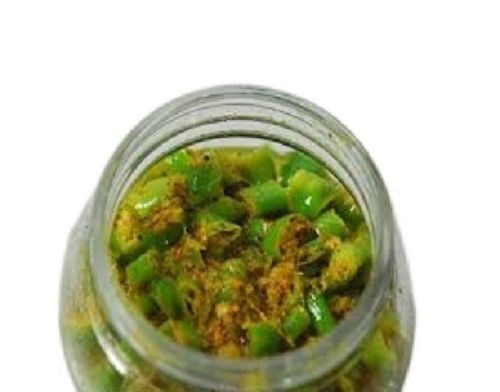 Spicy Round Shape Hygienically Packed Green Chili Pickles