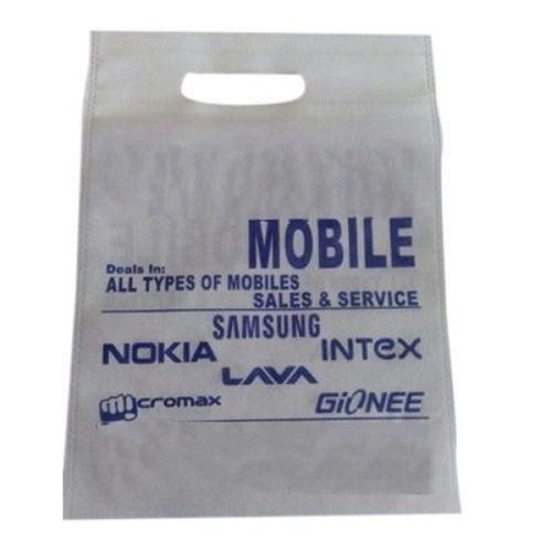 Flexo Printing Rectangular D Cut Stylish Handle Non Woven Shopping Bags Bag Size: 12X14 Inch