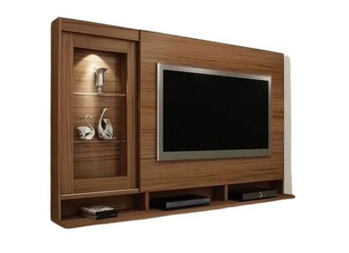 Termite Resistance Brown Modern Wooden Tv Unit For Home And Hotel