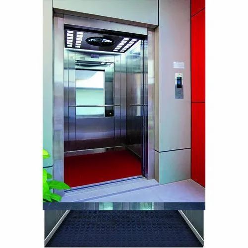 Liquid Mild Steel Passenger Elevator With 13 Person Loading Capacity