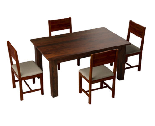 Modern Finish 4 Seater Oak Wooden Dining Table 