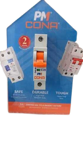 पैनल माउंटेड हीट रेसिस्टेंट शॉक प्रूफ इलेक्ट्रिकल 1 और 2 पोल Mcb स्विच