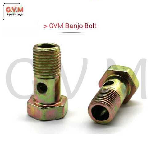 Transparent Corrosion Resistant High Strength Mild Steel Banjo Bolt