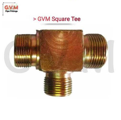 Heavy Duty Leakproof Corrosion Resistant Hydraulic Pipe Ftting Square Tee