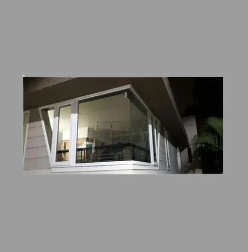 White Modern Upvc Corner Window 8 Mm Screen Netting Material: Platic