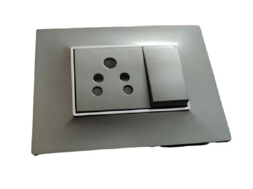 Silver Easy To Install Lightweight Shock Proof Electrical Modular Switches