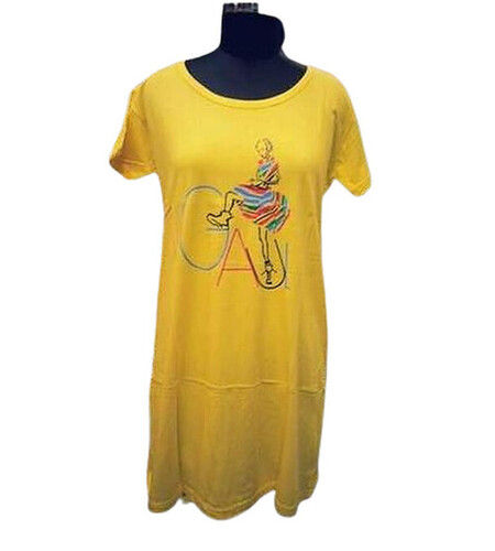 Ladies Printed Half Sleeve O Neck Cotton T Shirt Age Group: 15 To 25