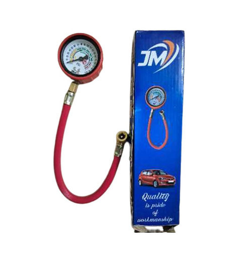 Tyre Pressure Gauges with Red Protective Cover