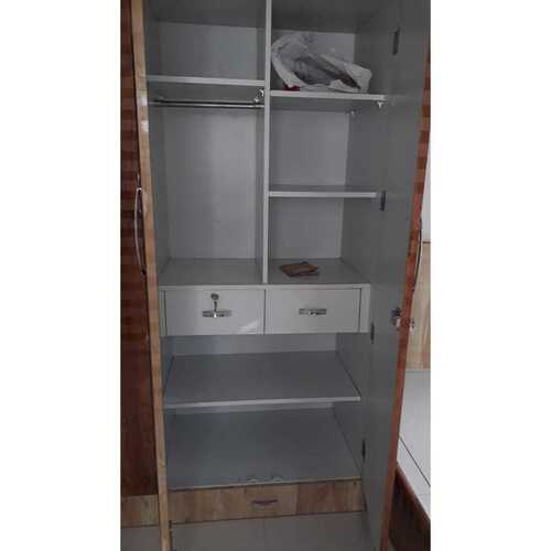 Modular Double Panel Door Wooden Cupboard With Locker For Home