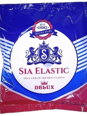 25 मीटर नीला अत्यधिक स्ट्रेचेबल और मजबूत सादा पैटर्न बुना हुआ इलास्टिक टेप की लंबाई: 25 मीटर मिलीमीटर (मिमी)