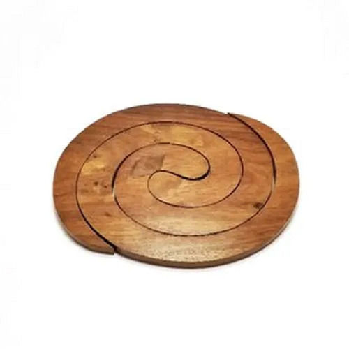 Brown Matt Finish Round Antique Design High Grammage Paperboard Tea Coaster