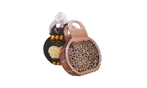 Mdf Gift Basket With Handle