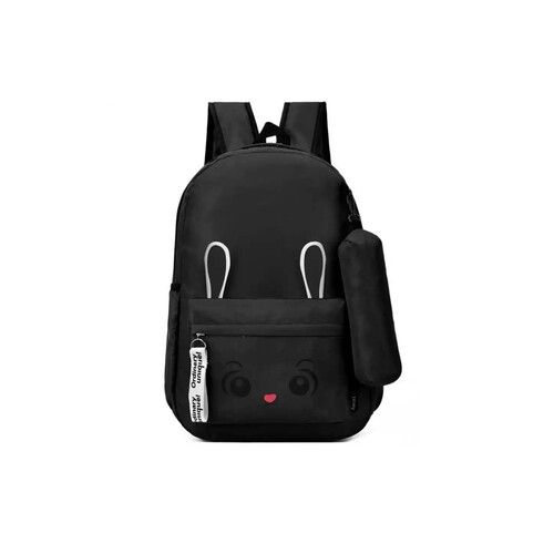 Printed Kids Backpacks - Color: Black