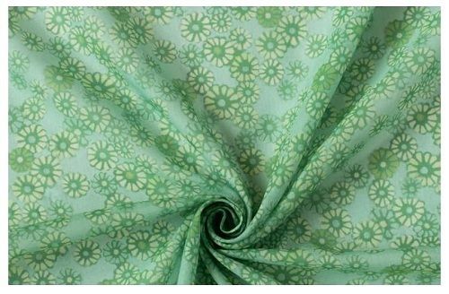 Green Shrink Resistant Printed Cotton Fabrics