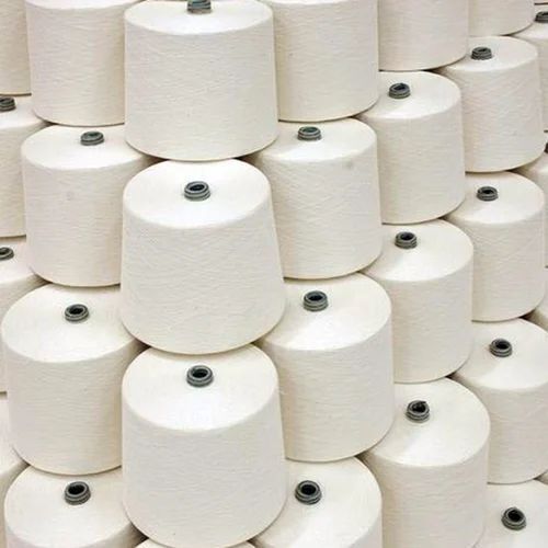 Plain White Cotton Yarn - Yarn Material: 100%Cotton