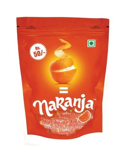 100% Vegetarian Naranja Orange Candy