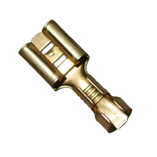 Golden Corrosion Resistance Polished Finish Brass Push Terminal For Electric Fittings Use