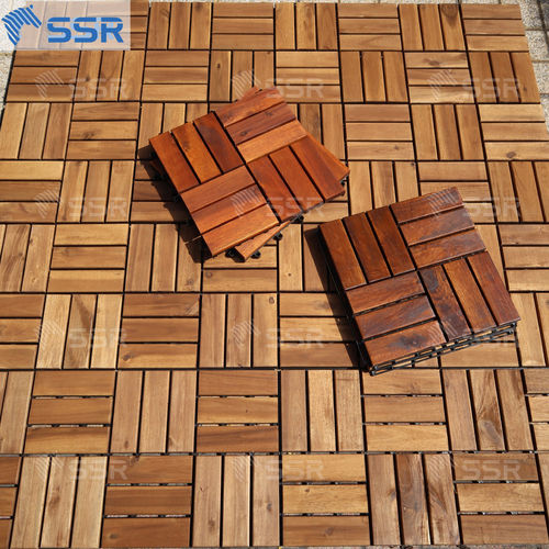 Ssr Vina Solid Wood Tiles Flooring For Outdoor Backyard/garden Decor/terrace