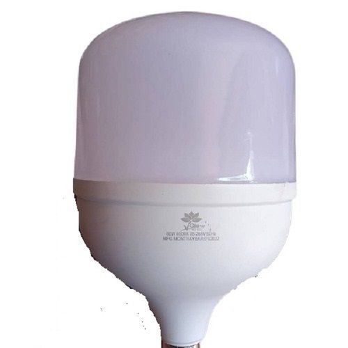 White Round Plain Pattern Light Weight Energy Efficient Ceramic Led Bulb 