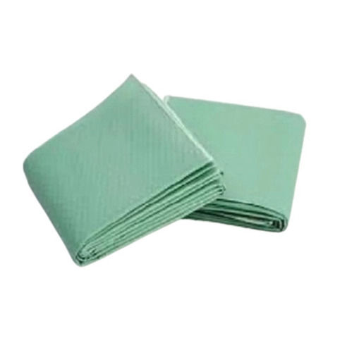 Light Medical Green Plain Pattern Full Size Untwisted Yarn Skin-Friendly Disposable Bedsheets 