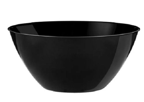 Black 500 Gram Soft Rigid Round Plastic Bowl For Serving