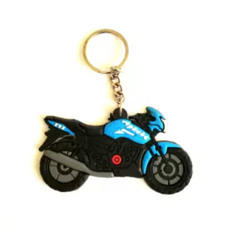 4x3x4 Inch Plain Lightweight And Durable Silicone Rubber Keychain 