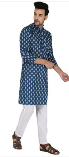 Full Sleeves Printed Cotton Kurta Pajama Age Group: 30