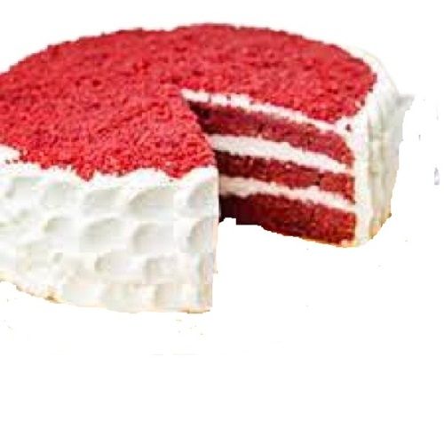 Round Creamy Texture Sweet Taste Solid Delicious Red Velvet Cake