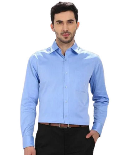 Button Closure Full Sleeves Hypoallergenic Cotton Formal Shirt For Mens Age Group: 18 To 35