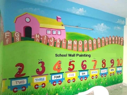 Without Frame School Interior And Exterior Wall Painting Services