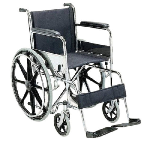 Easy to Operate and Foldable Steel Polished Nylon Wheel Chair