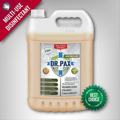 Blue Dr. Pax Dentaclean Multi-Purpose Cleaner Concentrate With 99.999% Germ Kill Disinfectant Sanitizer Action (Natural)