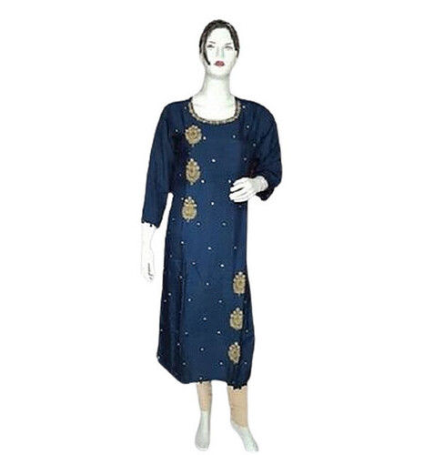 Ladies Printed 3/4Th Sleeve Cotton Party Wear Kurti Bust Size: 32 Inch (In)