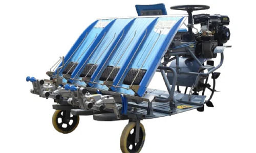 Single Cylinder Petrol Hand Crank Start Rice Transplanting Machine Capacity: 8 Liter/Day