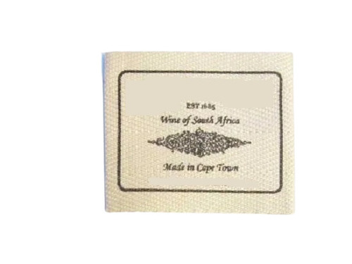 White Rectangular Offer Printing Solvent Adhesive Printed Label For Garments